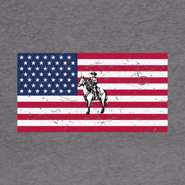 American Flag Cowboy by star trek fanart and more